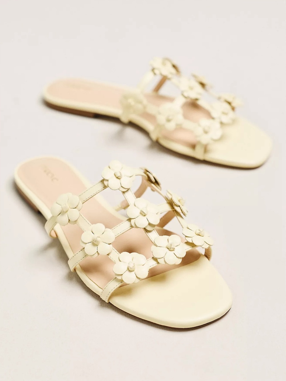 Maeve Flower Cage Slider Sandals - sz 8.5